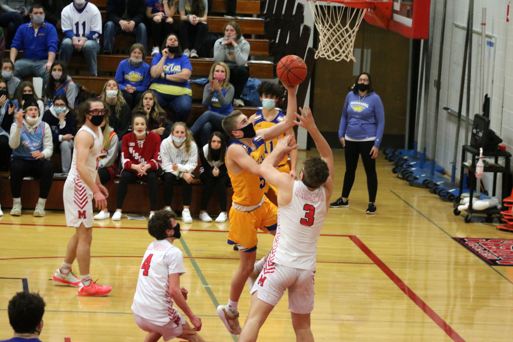 Rice Lake boys basketball at Medford 2-25-21